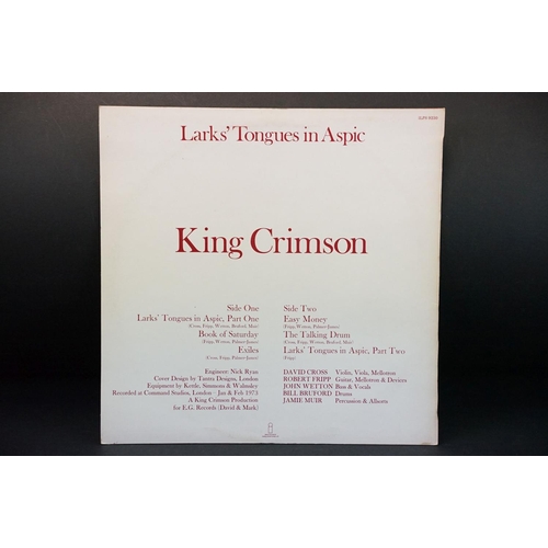 190 - Vinyl - 4 King Crimson albums to include: In The Court Of The Crimson King (An Observation By King C... 