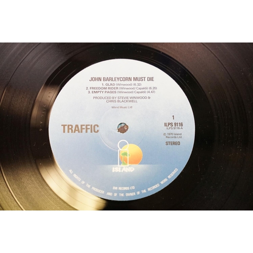 192 - Vinyl - 5 Traffic albums to include: Traffic, John Barleycorn Must Die, The Low Spark Of High Heeled... 