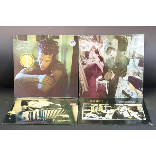 194 - Vinyl - 4 Tom Waits albums to include: Small Change (printed inner), Blue Valentine (with insert), S... 