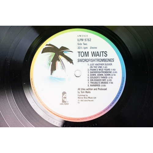 194 - Vinyl - 4 Tom Waits albums to include: Small Change (printed inner), Blue Valentine (with insert), S... 