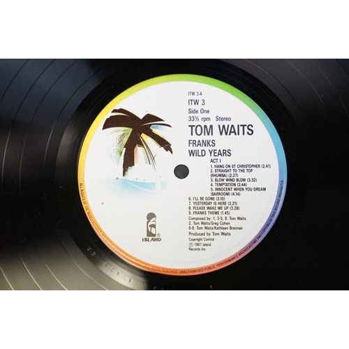 194 - Vinyl - 4 Tom Waits albums to include: Small Change (printed inner), Blue Valentine (with insert), S... 