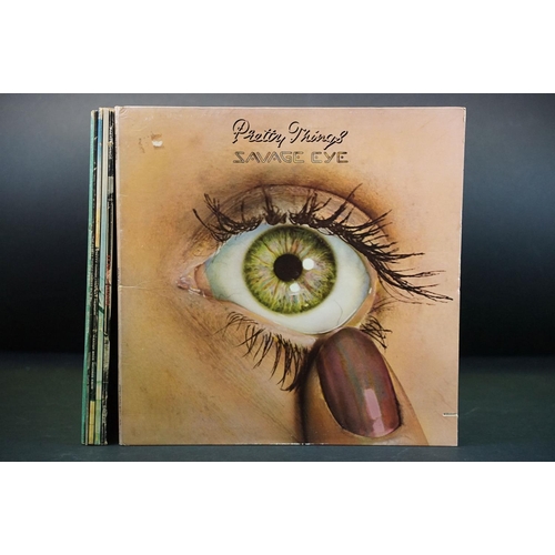 195 - Vinyl - 6 Pretty Things and related albums to include: Savage Eye (printed inner), S.F. Sorrow and P... 