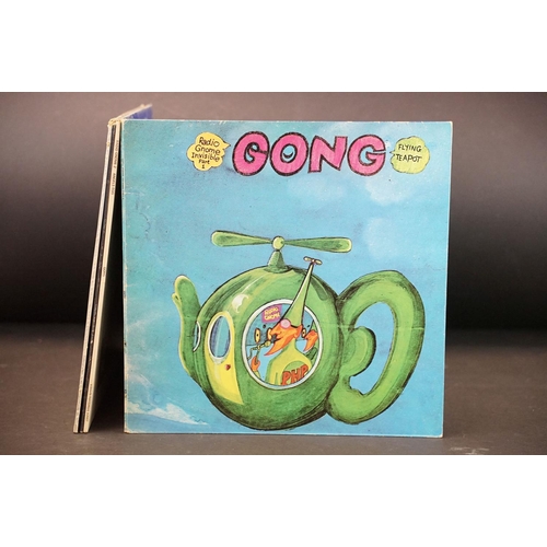 282 - Vinyl - 4 Gong UK pressing albums to include: The Flying Teapot (V 2002), Angels egg (V 2007), You (... 