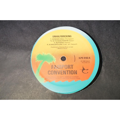 284 - Vinyl - 6 Fairport Convention UK pressing albums to include: What We Did On Our Holiday (laminated s... 