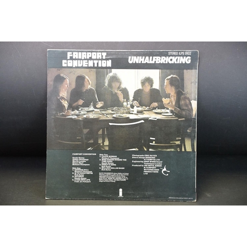 284 - Vinyl - 6 Fairport Convention UK pressing albums to include: What We Did On Our Holiday (laminated s... 