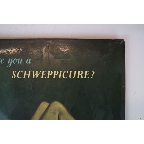 176 - Pair of vintage Schweppes advertising table top signs. Both featuring pin up girls with the tag line... 