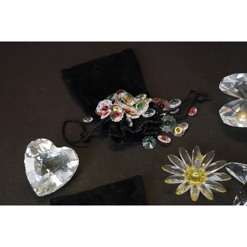 63 - Collection of Swarovski crystal ornaments, to include SCS examples, featuring Marguerite Daisy renew... 