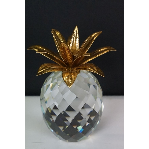 65 - Group of Swarovski Crystal ornaments to include SCS examples, featuring Pineapple (approx 10.5cm hig... 