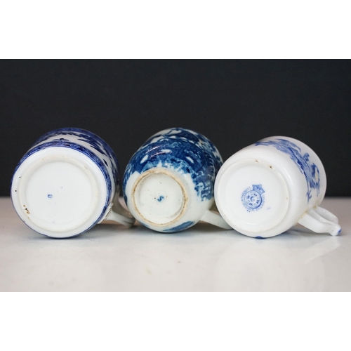 84 - Collection of 19th century blue & white English porcelain, featuring early 19th C examples, to inclu... 