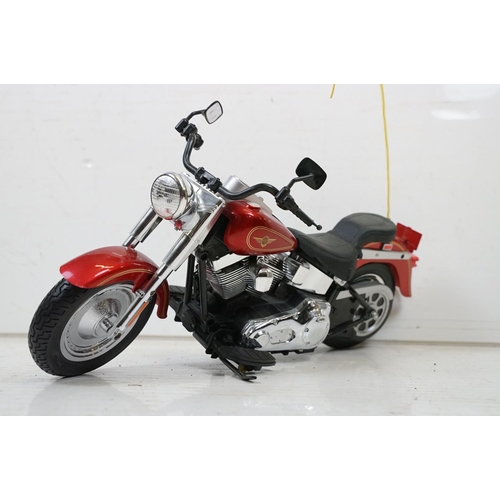 360 - R/C Radio control Harley Davidson motorcycle with controller & charger