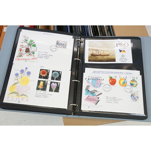 428 - Large collection of Commonwealth & world stamps and British first day covers within albums, to inclu... 