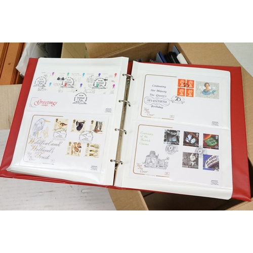 428 - Large collection of Commonwealth & world stamps and British first day covers within albums, to inclu... 