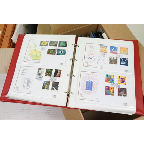 428 - Large collection of Commonwealth & world stamps and British first day covers within albums, to inclu... 