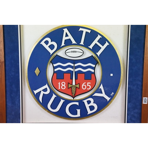 438 - Large Bath rugby emblem