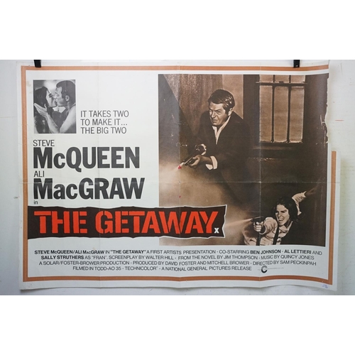 443 - Three original cinema posters, to include: 1972 ' The Getaway ', 1971 ' The Go Between ' and 1977 ' ... 