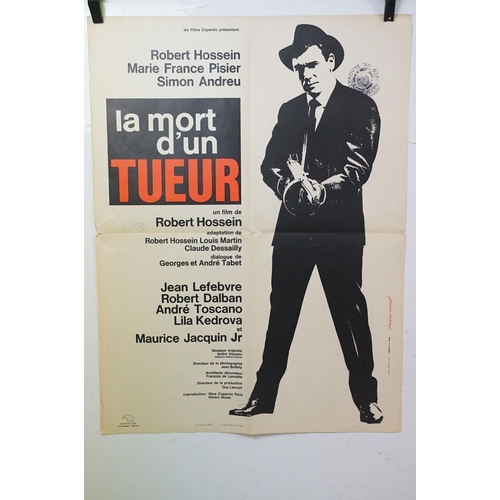 444 - 1964 an original French cinema poster ' La Mort d'un Tueur ', together with a 1971 poster for ' Sand... 