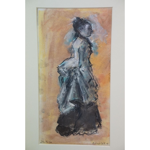 501 - D. Lloyd Smith, after Edgar Degas, ironing woman, pastel, signed lower right and dated 86, lower lef... 