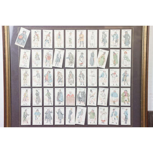 504 - Taddy & Co Myrtle Grove, a series of 25 Railway Locomotives cigarette cards, framed and glazed in a ... 