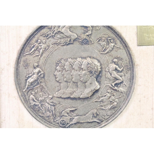 305 - The Waterloo Medal. Issued by the Waterloo Committee, two silver medals, originally engraved by Bene... 