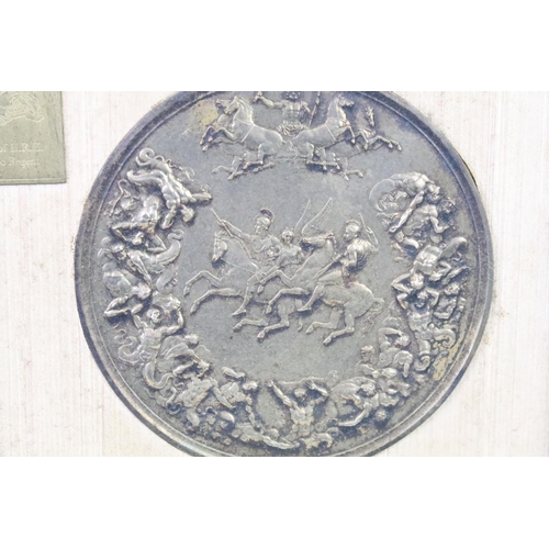 305 - The Waterloo Medal. Issued by the Waterloo Committee, two silver medals, originally engraved by Bene... 