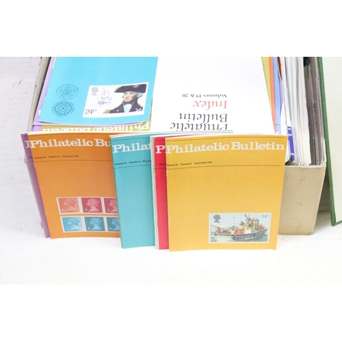 395 - Large collection of empty stamp collectors albums  together with one box of assorted world kilo ware... 