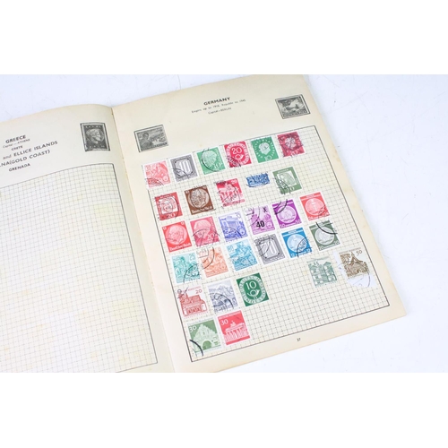 406 - Collection of world stamps across multiple partially filled small albums. Stamps date from early to ... 