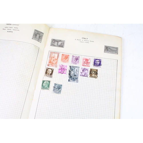 406 - Collection of world stamps across multiple partially filled small albums. Stamps date from early to ... 