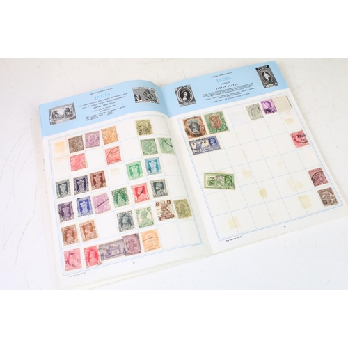 406 - Collection of world stamps across multiple partially filled small albums. Stamps date from early to ... 