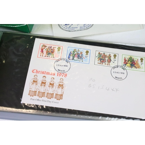 407 - Collection of first day covers to include an album of 1970s examples and loose examples of the same ... 