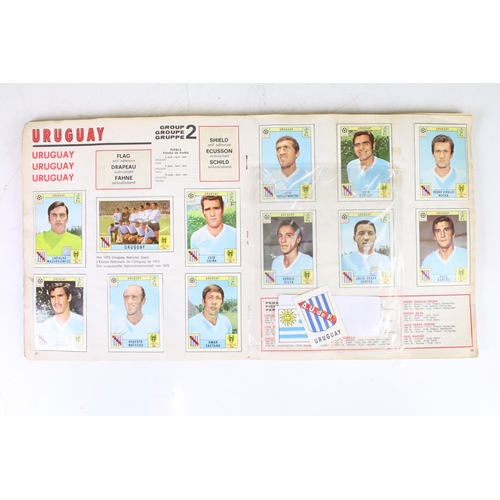 420 - A Panini Mexico Wolrd Cup 1970 sticker album, near complete with some not stuck to album pages.