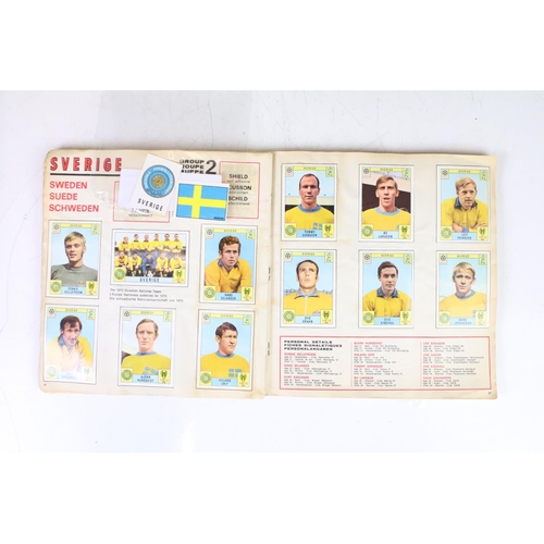 420 - A Panini Mexico Wolrd Cup 1970 sticker album, near complete with some not stuck to album pages.