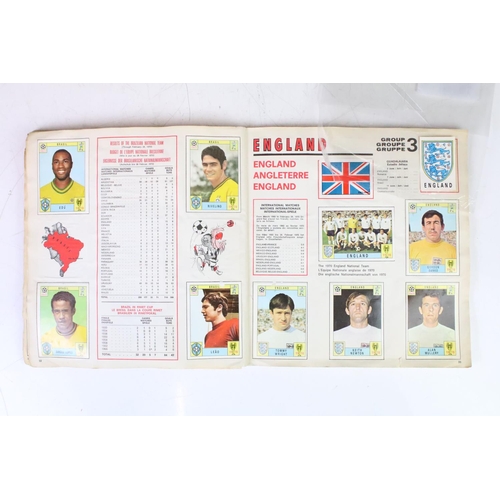 420 - A Panini Mexico Wolrd Cup 1970 sticker album, near complete with some not stuck to album pages.