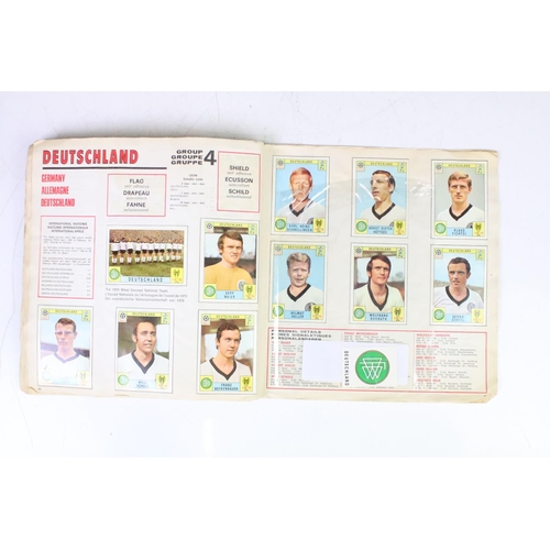 420 - A Panini Mexico Wolrd Cup 1970 sticker album, near complete with some not stuck to album pages.