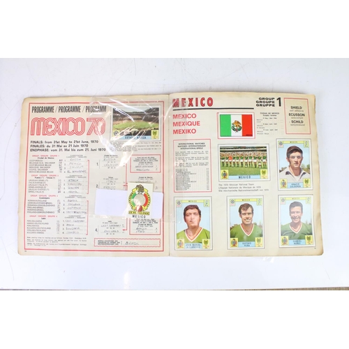 420 - A Panini Mexico Wolrd Cup 1970 sticker album, near complete with some not stuck to album pages.