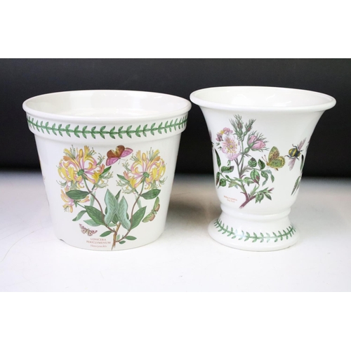 107 - Collection of Portmeirion Botanic Garden pattern ceramics to include clock, large bowl, baluster vas... 