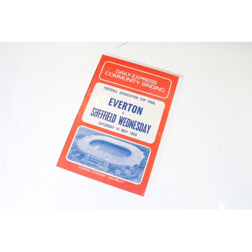 213 - Football Autographs & Programmes - 1966 FA Cup Final Everton v Sheffield Wednesday - Programme, tick... 