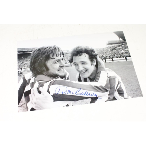 215 - Football Autographs - 1976 Manchester United v Southampton FA Cup Final 1976 - Four signed photos fe... 