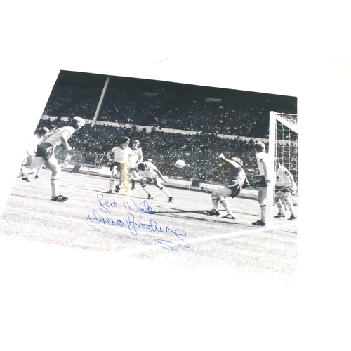 216 - Football Autographs - West Ham United - Five FA Cup winning photos to include 1964 signed by Brown, ... 