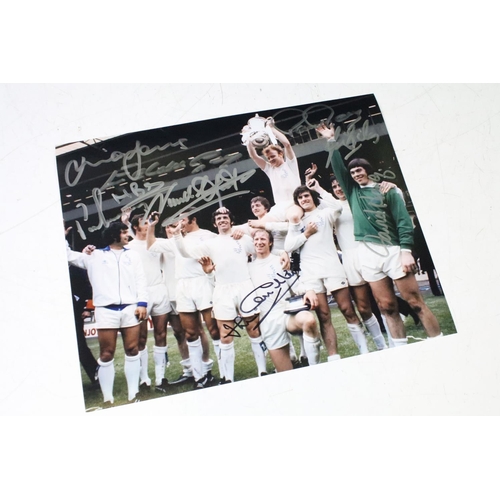 218 - Football Autographs & Programmes - Leeds United v Arsenal 1972 FA Cup Final - Colour photo signed by... 