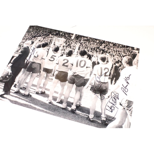 219 - Football Autographs & Programmes - Arsenal 1970/71 FA Cup Final - Five signed photo prints to includ... 