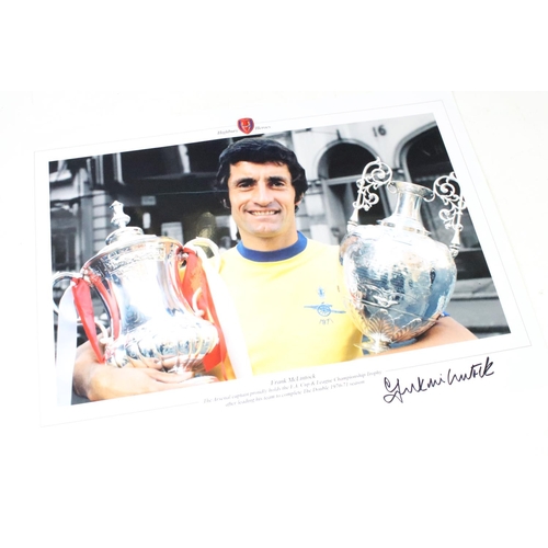 219 - Football Autographs & Programmes - Arsenal 1970/71 FA Cup Final - Five signed photo prints to includ... 