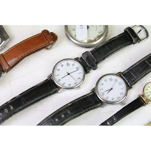 298 - A small collection of wristwatches to include Timex, Sekonda and Rotary examples contained within a ... 