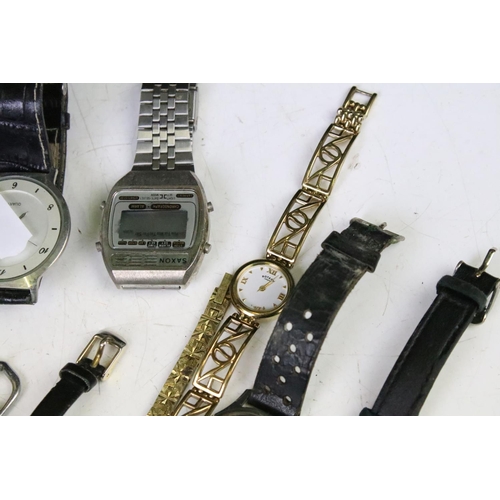 298 - A small collection of wristwatches to include Timex, Sekonda and Rotary examples contained within a ... 