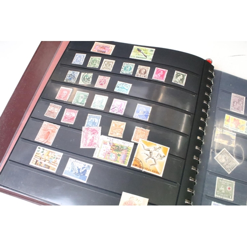 392 - Collection of assorted ephemera to include two partially filled world stamp albums, selection of tra... 