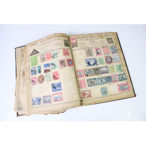 392 - Collection of assorted ephemera to include two partially filled world stamp albums, selection of tra... 