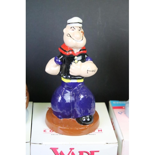 103 - Collection of boxed Wade figurines to include four Popeye collection figures, three nursery rhymes c... 