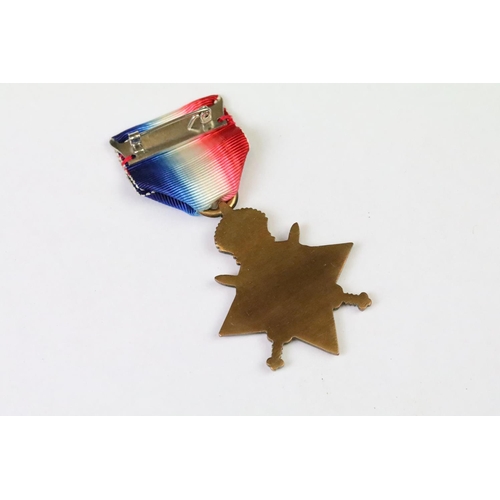 275 - A World War One 1914-15 star medal (name rubbed out) together with a Italy long service medal.