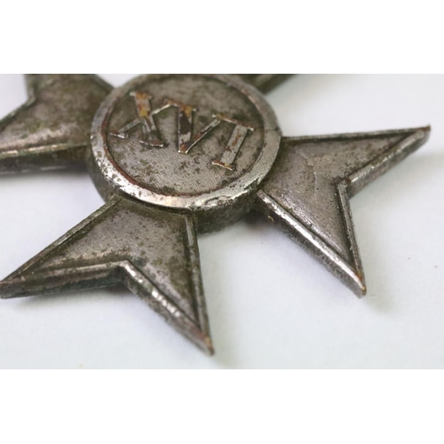 275 - A World War One 1914-15 star medal (name rubbed out) together with a Italy long service medal.