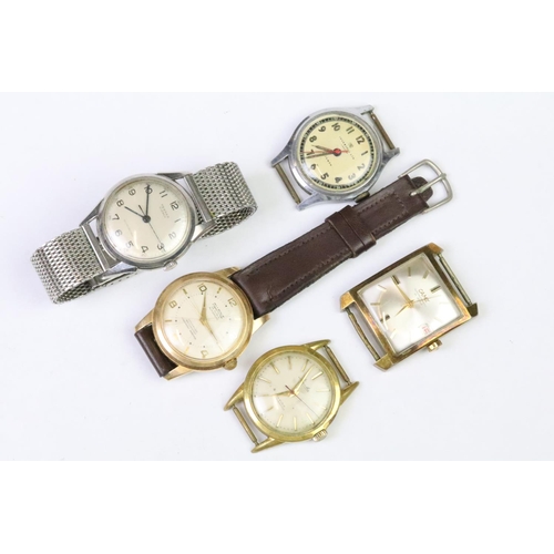 291 - A collection of ten gents vintage mechanical wristwatches to include Oris, Smiths, Timex, Olivia, La... 