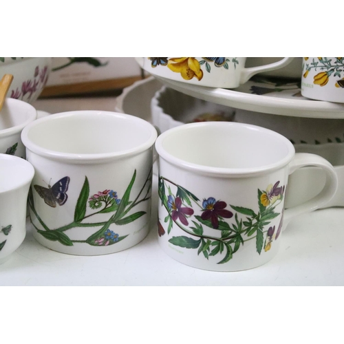 97 - Collection of Portmeirion Botanic Garden ceramics to include tazza, four mugs, two tart dishes, two ... 